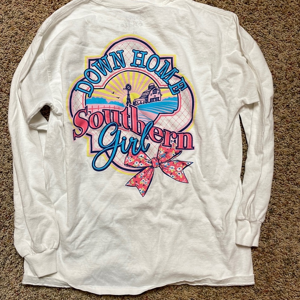 Benny & Belle girls size xl down home southern girl long sleeve tee